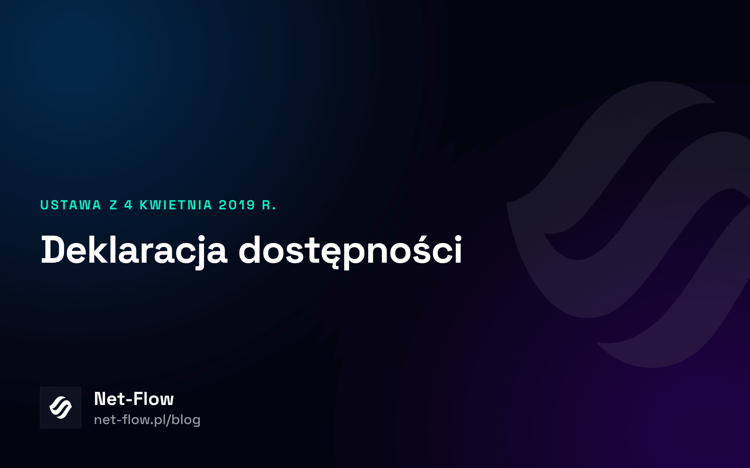 Okładka wpisu: Deklaracja dostępności, zakres i osoba podpisująca